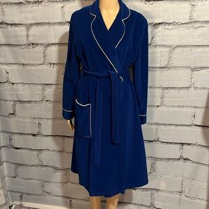 Vintage Women’s Royal Blue Robe Kayser Brand Size Large